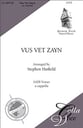 Vus Vet Zayn SATB choral sheet music cover